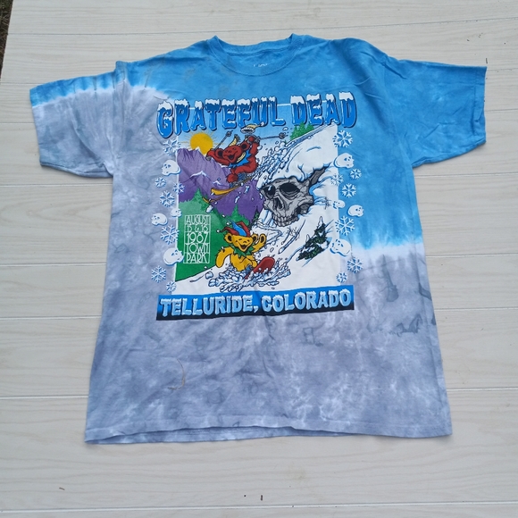 Grateful dead skiing bears tie-dye shirt - Picture 2 of 10